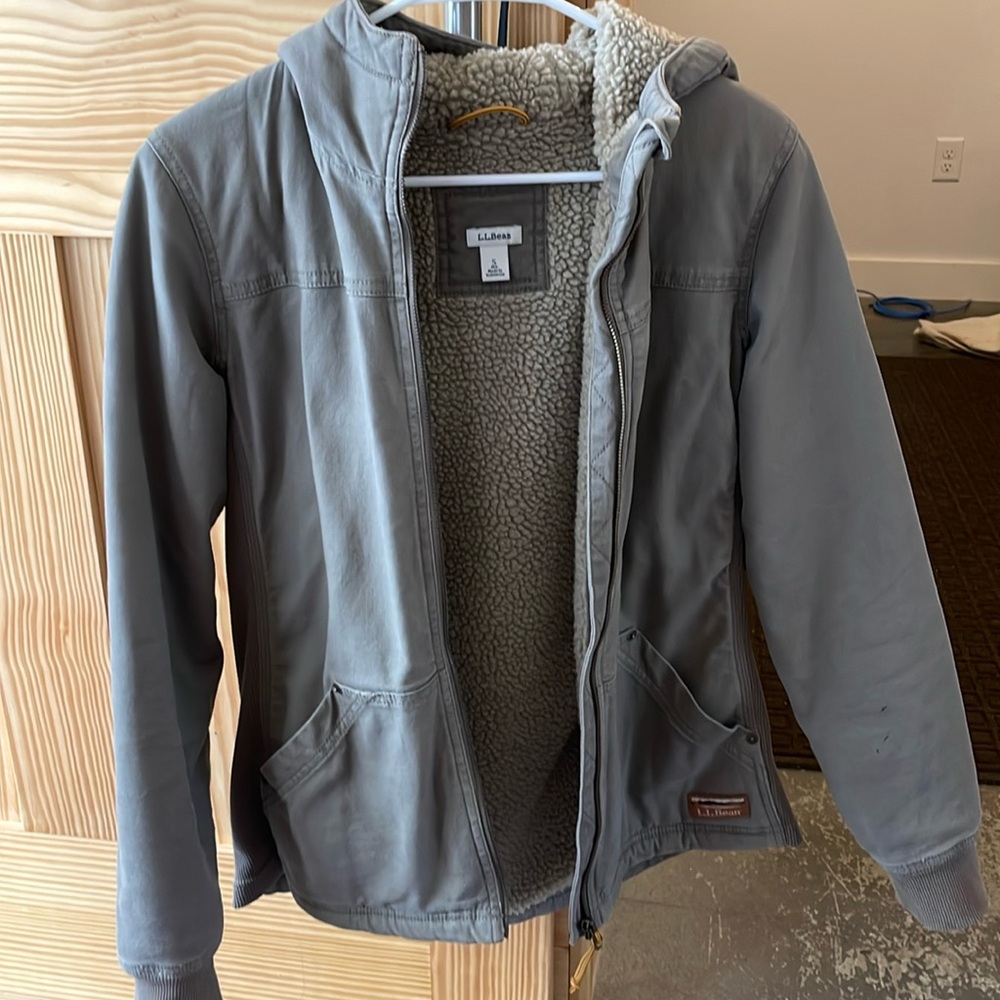 LL bean Sherpa lined jacket